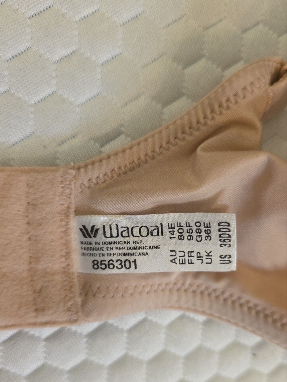 Wacoal Light Beige Lace-Trim T-Shirt Bra - Picture 2 of 5